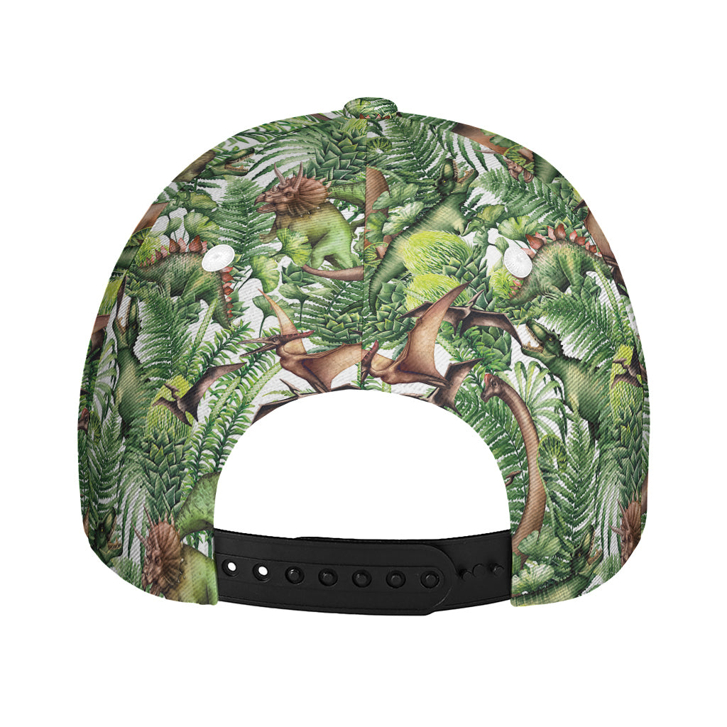 Dinosaur And Prehistoric Plants Print Baseball Cap