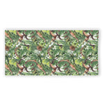 Dinosaur And Prehistoric Plants Print Beach Towel