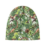 Dinosaur And Prehistoric Plants Print Beanie