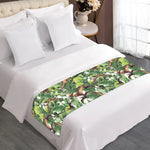 Dinosaur And Prehistoric Plants Print Bed Runner