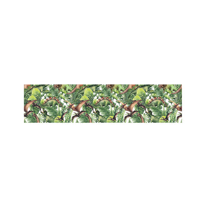 Dinosaur And Prehistoric Plants Print Bed Runner