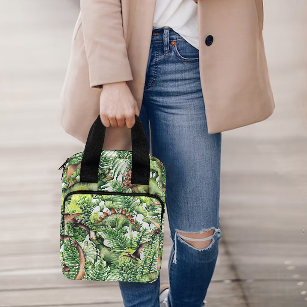 Dinosaur And Prehistoric Plants Print Bible Tote Bag