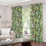 Dinosaur And Prehistoric Plants Print Blackout Grommet Curtains