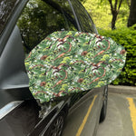 Dinosaur And Prehistoric Plants Print Car Side Mirror Covers