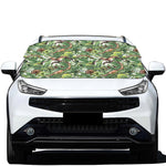 Dinosaur And Prehistoric Plants Print Car Windshield Snow Cover