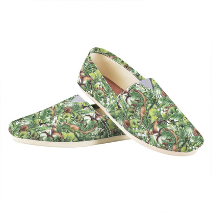 Dinosaur And Prehistoric Plants Print Casual Shoes