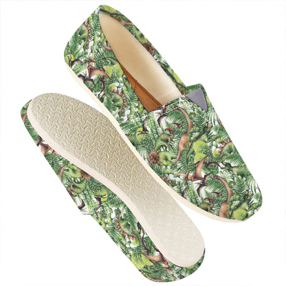 Dinosaur And Prehistoric Plants Print Casual Shoes