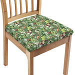 Dinosaur And Prehistoric Plants Print Chair Cushion Cover