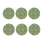 Dinosaur And Prehistoric Plants Print Coaster Set