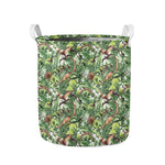Dinosaur And Prehistoric Plants Print Collapsible Laundry Basket