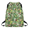 Dinosaur And Prehistoric Plants Print Drawstring Backpack