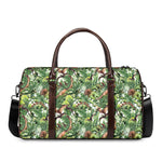 Dinosaur And Prehistoric Plants Print Duffle Bag