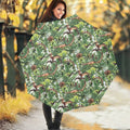 Dinosaur And Prehistoric Plants Print Foldable Umbrella