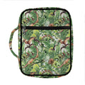 Dinosaur And Prehistoric Plants Print Front Pocket Bible Bag
