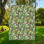 Dinosaur And Prehistoric Plants Print Garden Flag