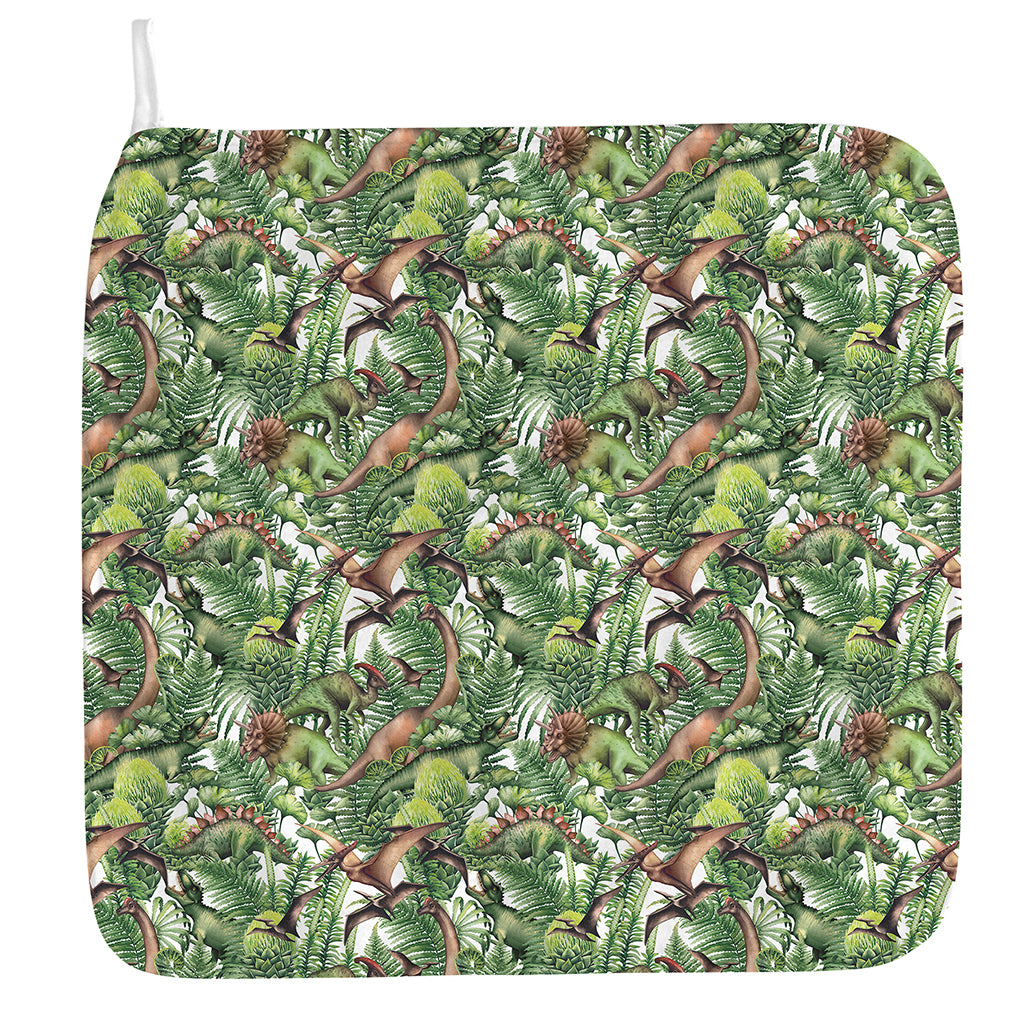 Dinosaur And Prehistoric Plants Print Hand Towel