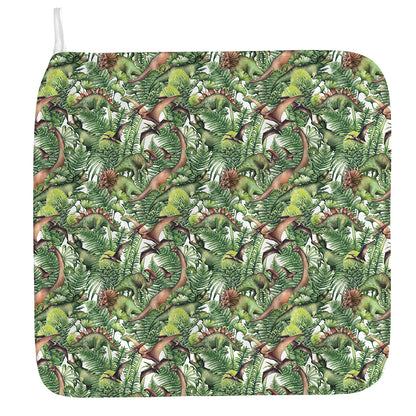 Dinosaur And Prehistoric Plants Print Hand Towel