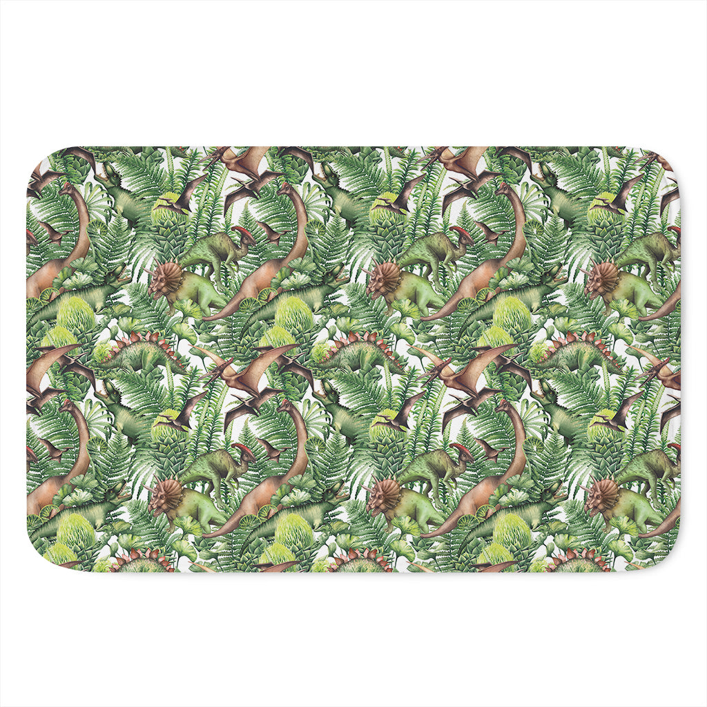 Dinosaur And Prehistoric Plants Print Indoor Door Mat