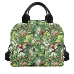 Dinosaur And Prehistoric Plants Print Insulated Lunch Bag