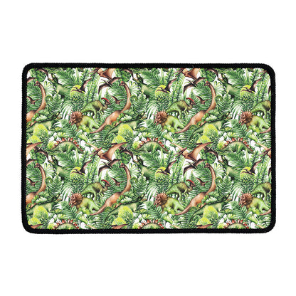 Dinosaur And Prehistoric Plants Print Kitchen Mat