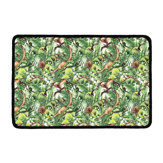 Dinosaur And Prehistoric Plants Print Kitchen Mat