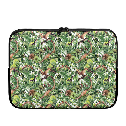 Dinosaur And Prehistoric Plants Print Laptop Sleeve