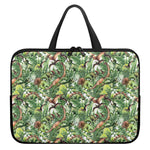 Dinosaur And Prehistoric Plants Print Laptop Sleeve With Handle