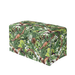 Dinosaur And Prehistoric Plants Print Leather Tissue Box Cover