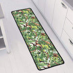 Dinosaur And Prehistoric Plants Print Long Kitchen Mat