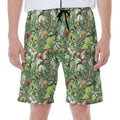Dinosaur And Prehistoric Plants Print Men's Beach Shorts