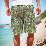 Dinosaur And Prehistoric Plants Print Men's Cargo Shorts