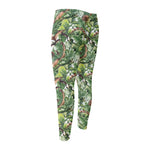 Dinosaur And Prehistoric Plants Print Men's Compression Pants