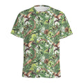 Dinosaur And Prehistoric Plants Print Men's Athletic T-Shirt