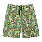 Dinosaur And Prehistoric Plants Print Men's Swim Trunks