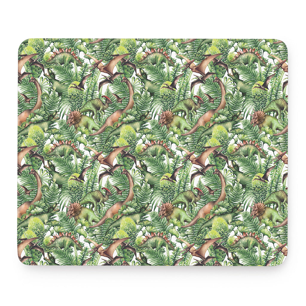 Dinosaur And Prehistoric Plants Print Mouse Pad