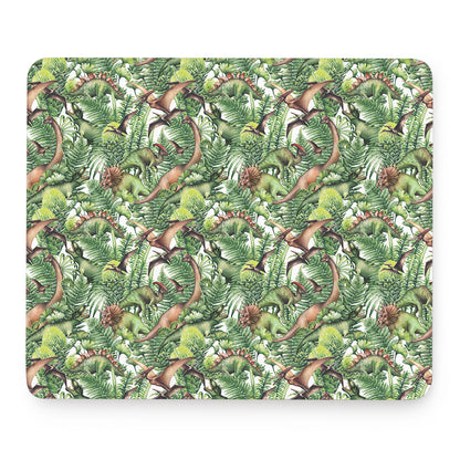 Dinosaur And Prehistoric Plants Print Mouse Pad