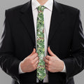 Dinosaur And Prehistoric Plants Print Necktie