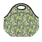 Dinosaur And Prehistoric Plants Print Neoprene Lunch Bag