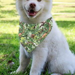 Dinosaur And Prehistoric Plants Print Over The Collar Dog Bandana