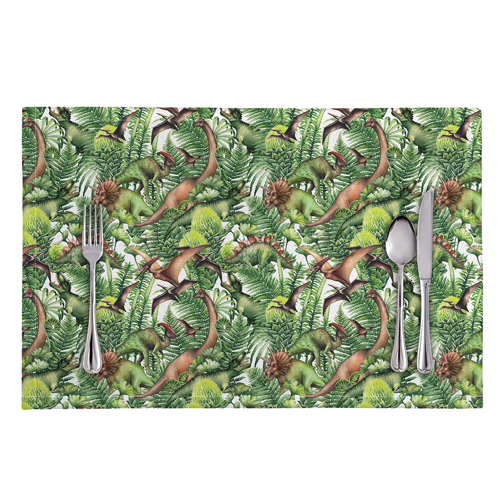 Dinosaur And Prehistoric Plants Print Placemat
