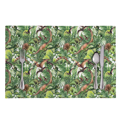 Dinosaur And Prehistoric Plants Print Placemat