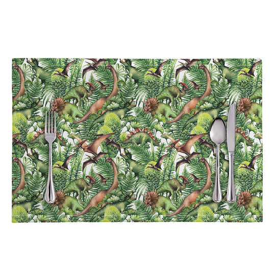 Dinosaur And Prehistoric Plants Print Placemat