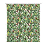 Dinosaur And Prehistoric Plants Print Polyester Shower Curtain