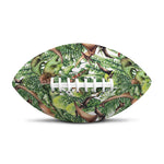Dinosaur And Prehistoric Plants Print Rugby Ball