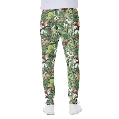Dinosaur And Prehistoric Plants Print Scuba Joggers