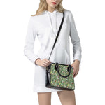 Dinosaur And Prehistoric Plants Print Shoulder Handbag