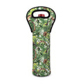 Dinosaur And Prehistoric Plants Print Single Neoprene Wine Tote