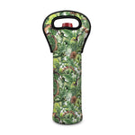 Dinosaur And Prehistoric Plants Print Single Neoprene Wine Tote