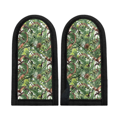 Dinosaur And Prehistoric Plants Print Skillet Handle Cover