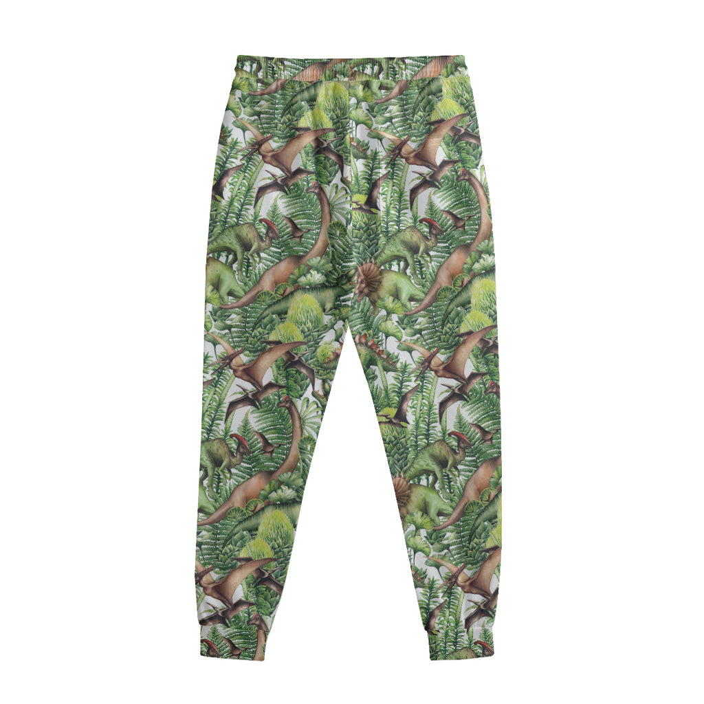 Dinosaur And Prehistoric Plants Print Sweatpants